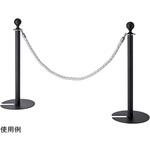 61-802-35-13 ロープパーティション ブラック ロープ別売 アズワン