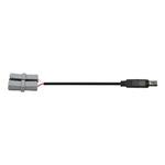 SK-1260用ワンタッチコネクタ K熱電対 ビニール0.1m アズワン