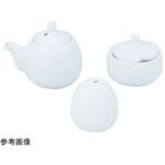 008-60027 白磁 玉形 正油差 ミニ 50cc アズワン