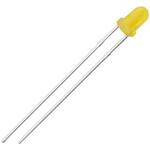 151031YS06000 Wurth Elektronik LED， 黄， スルーホール実装， 3 mm 砲弾型 (T-1)， 151031YS06000 WURTH ELEKTRONIK