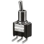STM 106 D-RA KNITTER-SWITCH トグルスイッチ， SPDT， PCB， On-On， STM 106 D-RA KNITTER-SWITCH