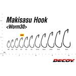 #4/0 NSブラック Worm30 マキサスフック カツイチ