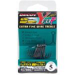 #3/0 シルキーブラック Y-F33F トレブル カツイチ