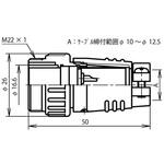 NJC204ADF NJCアダプタ シェルΦ20・4極 七星科学研究所