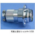 NCS-254-AdF(F) NCSフランジ付アダプタ シェルΦ25・4極 七星科学研究所