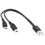 JEVOIS-USBSPLIT 給電用USBケーブル TypeA-mini-B/micro-B同時 アズワン
