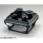 11010170 尺3 殿様仁膳 黒天金 足付 福井クラフト