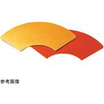 51306430 扇面すかし 小 用敷板 金粉蒔/朱 福井クラフト