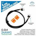 M5STACK-A088-A 24AWG 4芯シールドツイストペアケーブル 50cm M5Stack
