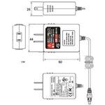 PAS20520A スイッチングACアダプター 5V/2A パトス