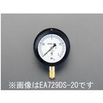 EA729DS-100 G 3/8"/75mm/0-10MPa 圧力計 つば付密閉 エスコ