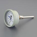 EA729PA-21 0- 100℃/0-0.6MPa 温圧計(横型) エスコ