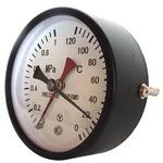 0- 120℃/0-1.0MPa 水高計(横型) エスコ