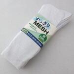 すっきりメッシュ 綿100%先丸靴下 ハヤシ[靴下]