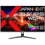 JN-IPS315WQHDR-C65W 液晶ディスプレイ 31.5型/2560×1440/DP、HDMI、USB-C×1/ブラック/スピーカー有/2年保証 JAPANNEXT