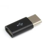 microUSB->TypeC変換コネクタ(BK) 日本トラストテクノロジー