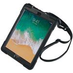 耐衝撃iPad第9、8、7世代(10.2インチ)対応シリコンケース/ペンホルダー、ストラップ付 ブルー