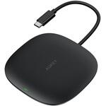 CB-C70-BK USBハブ 10Wワイヤレス機能付き Unity Wireless 100W[Type-A 2ポート/Type-C 1ポート/HDMI 1ポート]ブラック AUKEY(オーキー)