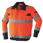 高視認長袖ブルゾン + 空調服(R)スターターキット 蛍光オレンジ 9204+SKSP02Bシリーズ 空調服