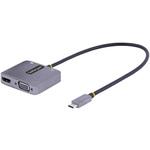 122-USBC-HDMI-4K-VGA USBマルチポートハブ/USB Type-C接続/シングルモニター/4K60Hz HDMI & VGA/100W USB PD/3.5mmオーディオ出力 StarTech.com