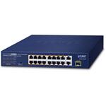 FGSD-1821P PoEスイッチングハブ 100BASE-TX 16ポート ギガ2ポート SFP1ポート 電源内蔵 専用ACコード付 PLANET Technology