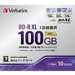 VBR520YP10D3 録画用BD-R XL VBR520YP10D3 [10枚 /100GB /インクジェットプリンター対応] Verbatim(バーベイタム)
