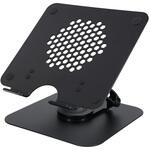 MOT-PCSTD08-BK 肩や背中への負担を軽減 アルミニウム製360度回転ノートPCスタンド 2年保証 ブラック(MOT-PCSTD08) MOTTERU