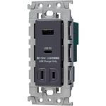 アドバンスS充電用USBコン2ポート 18W USB-A・C 扉付 コンセント付