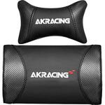 AKR-CUSHION_SET/PU/CARBON_BLACK AKRacing ゲーミングチェアオプション Cushion Set (PU，Carbon Black) AKRacing(エーケーレーシング)