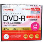 HDDR12JCP2TC 録画用DVD-R HIDISC HDDR12JCP2TC [2枚 /4.7GB /インクジェットプリンター対応] 磁気研究所