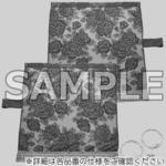 サイドカーテン バラ柄レース 角型 雅