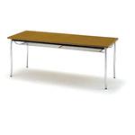 TD1575TMWH TOKIO ミーティングテーブル 丸脚棚付 1500X750mm ホワイト TOKIO(藤沢工業)