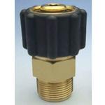 M22ネジ式(Φ14用)xM22ネジ式(Φ15用)変換ローレットカプラ ツツミ工業