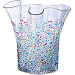 花瓶 花器 ねぶた フリル花器 津軽びいどろ