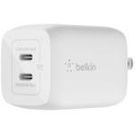 WCH013DQWH USB-C 2ポートPD65W 小型GaN急速充電器折畳式プラグ BELKIN(ベルキン)