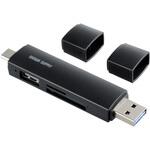 カードリーダー USB 5Gbps TypeC/TypeA SD+microSD サンワサプライ カードリーダー USB 5Gbps TypeC/TypeA SD+microSD サンワサプライ