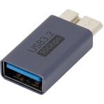 USB3.2Gen2変換アダプタ Aメス - Micro-Bオス アイネックス USB3.2Gen2変換アダプタ Aメス - Micro-Bオス アイネックス