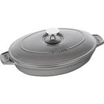 ストウブ オーバルホットプレート(蓋付) STAUB(ストウブ) 無加水
