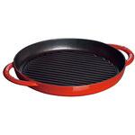 ストウブ　ピュアグリル 　22cm STAUB チェリー Amazon｜staub ストウブ 「 ピュアグリル ラウンド チェリー