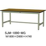 中量作業台/耐荷重500kg_固定式H740_メラミン天板_ワークテーブル500シリーズ 山金工業
