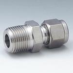ステンレス製ダブルフェルール継手 サーモカップルコネクタ(ミリサイズチューブとメスISOテーバネジを接続) ハイロック