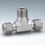 ステンレス製ダブルフェルール継手 オスブランチチーズ(インチサイズチューブとメスISOテーバネジを接続) ハイロック