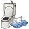 Cleaning sheets for toilets and washrooms