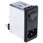 Schaffner IECフィルタ 2ヒューズ 2極 スナップイン 6A 250 V ac， FN286-6-06