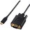 USB Type-C - VGA 変換ケーブル (USB-Cプラグ to ミニD-Sub15pinプラグ) 【TypeCポート搭載対応】
