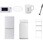 【家電セット】7点セット (6kg洗濯機 106L冷蔵庫 電子レンジ シーリングライト 電気ケトル 軽量クリーナー 家電収納ラック)