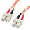 光ファイバーケーブル/SC-SC/1m/OM1マルチモード/62.5/125/2芯/10G/UPC/LSZH/オレンジ/ネットワーク オプティカル パッチコード
