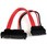 15cm Slimline SATA - SATA変換アダプタケーブル 電源コネクタ付き Slimline SATA(メス) - SATA (オス)