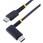 USBケーブル/USB-C - USB-C/USB 2.0/L型 右向き/USB PD 対応/急速充電 & データ転送/高耐久 アラミド繊維補強/Type-C充電 & 同期コード/タイプC L字 コネクター