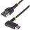 USBケーブル/USB-A - USB-C/USB 2.0/L型  右向き/急速充電 & データ転送/高耐久 アラミド繊維補強/Type-C 充電コード/タイプC L字 コネクター
